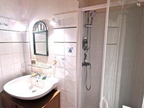 Shower, hair dryer