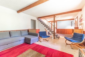 TV, fireplace, DVD player