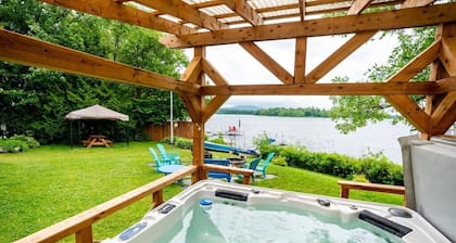 Hôtel à la maison - Chalet Ô Camp Même, spa et lac