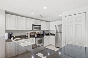 Fridge, microwave, oven, stovetop - Official Majestic Beach Resort - T2 0308 - Large 2BR 2BA - Sleeps 6 (Panama City Beach)