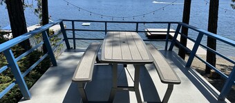 Charming Lakefront Cabin on Mason Lake with Pebble Beach and Private Dock