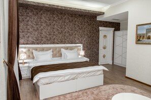 Standard Double or Twin Room | Egyptian cotton sheets, premium bedding, blackout curtains - The Royal Hotel (Samarkand)