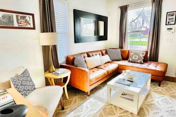 Smart TV, DVD player, books, music library