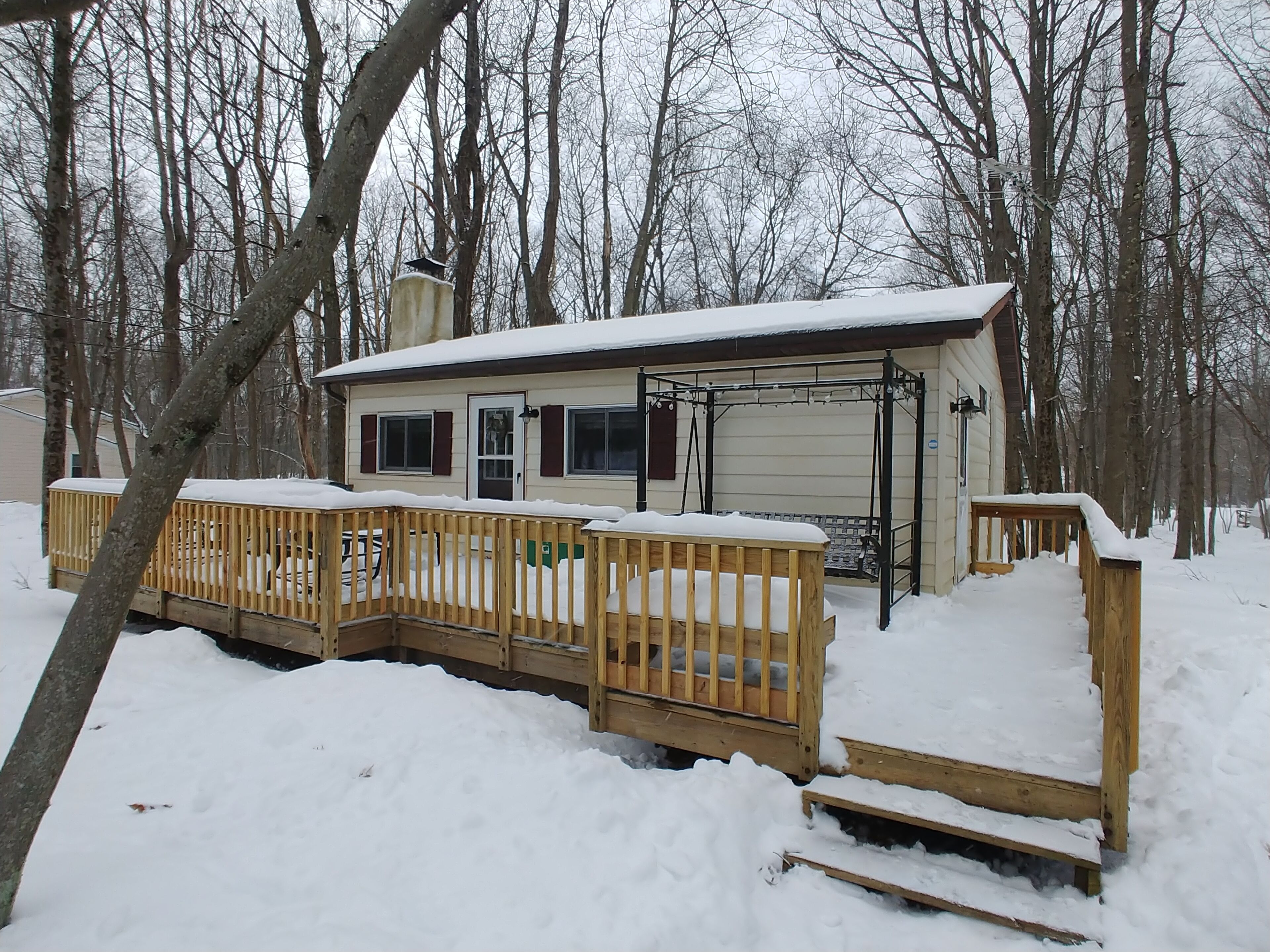 Enjoy a snowy getaway at the Hideout!