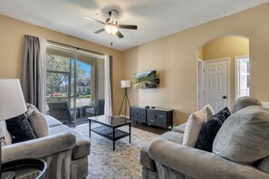 Smart TV, DVD player, video library