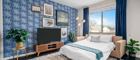 1 chambre, fer et planche à repasser, Wi-Fi, draps fournis