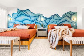 5 makuuhuonetta, silitysrauta/-lauta, vauvan matkasänky, ilmainen Wi-Fi