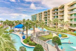 Indoor pool, outdoor pool, pool umbrellas, pool loungers - 3br/3ba w/ Lazy River & Slide Sleeps 8 (Orange Beach)