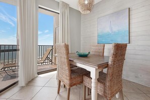 Condo, Multiple Beds, Balcony, Ocean View | Dining - Cozy 1br/1ba Condo w/ Stunning Views (Orange Beach)