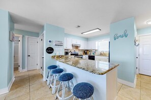 Condo, Multiple Beds, Balcony | Private kitchen | Fridge, microwave, oven, stovetop - Portside 303 (Orange Beach)
