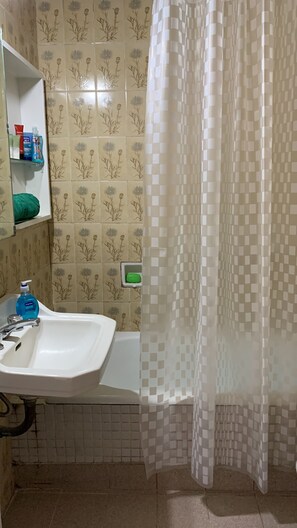 Secador de pelo, toallas, jabón, shampoo