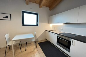 Standard Studio, Mountain View (Residenza Bellavista) | Private kitchen | Fridge, oven, stovetop, dishwasher
