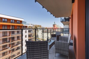 Apartment, 1 Bedroom, Sauna, Garden View | Balcony