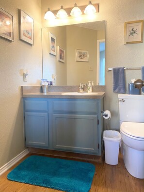 Towels, soap, toilet paper