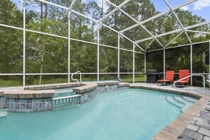 A heated pool