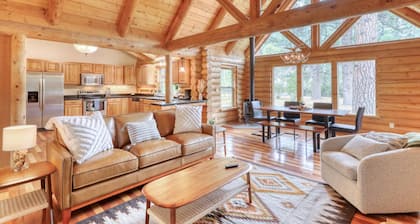 Stellar Riverfront Cabin w/ Hot Tub, Fireplace, Pet-Friendly, Acreage