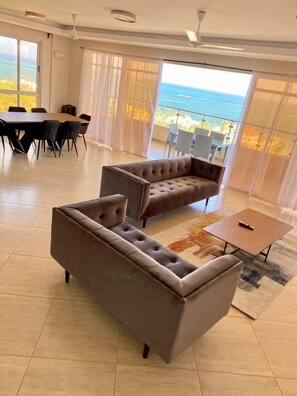 Apartment, 4 Bedrooms | Living area