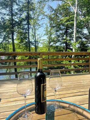 Relax and unwind with your favorite beverage - Gleason Lakefront House: Fire Pit, Kayak & Views! (Gleason)