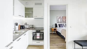 One-Bedroom Suite with balcony | Private kitchen | Fridge, stovetop, espresso maker, electric kettle