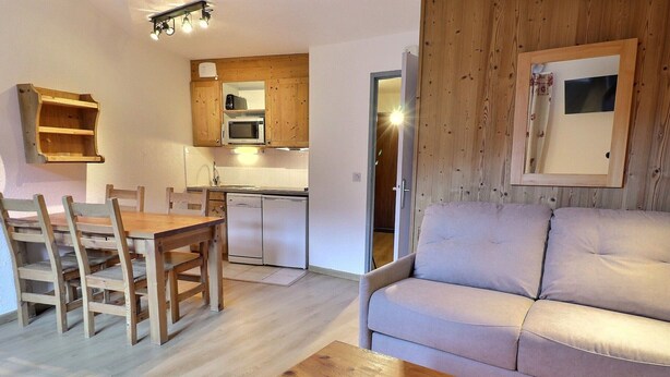 TV - Comfortable 2 Rooms, Ski-In/Ski-Out, Near Shops (La Tania)