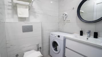 Free toiletries, hair dryer, slippers