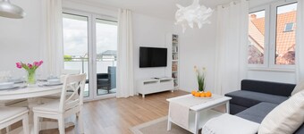 Comfortable Apartment in Puck | Balcony, Parking, Work Desk