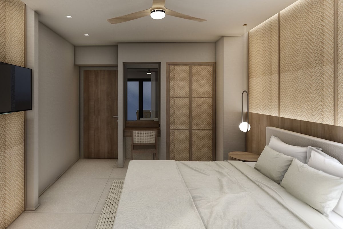 Deluxe appartement | 1 slaapkamer, een kluis op de kamer, verduisterende gordijnen