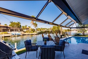 Una piscina riscaldata