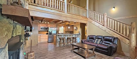 Télévision, cheminée