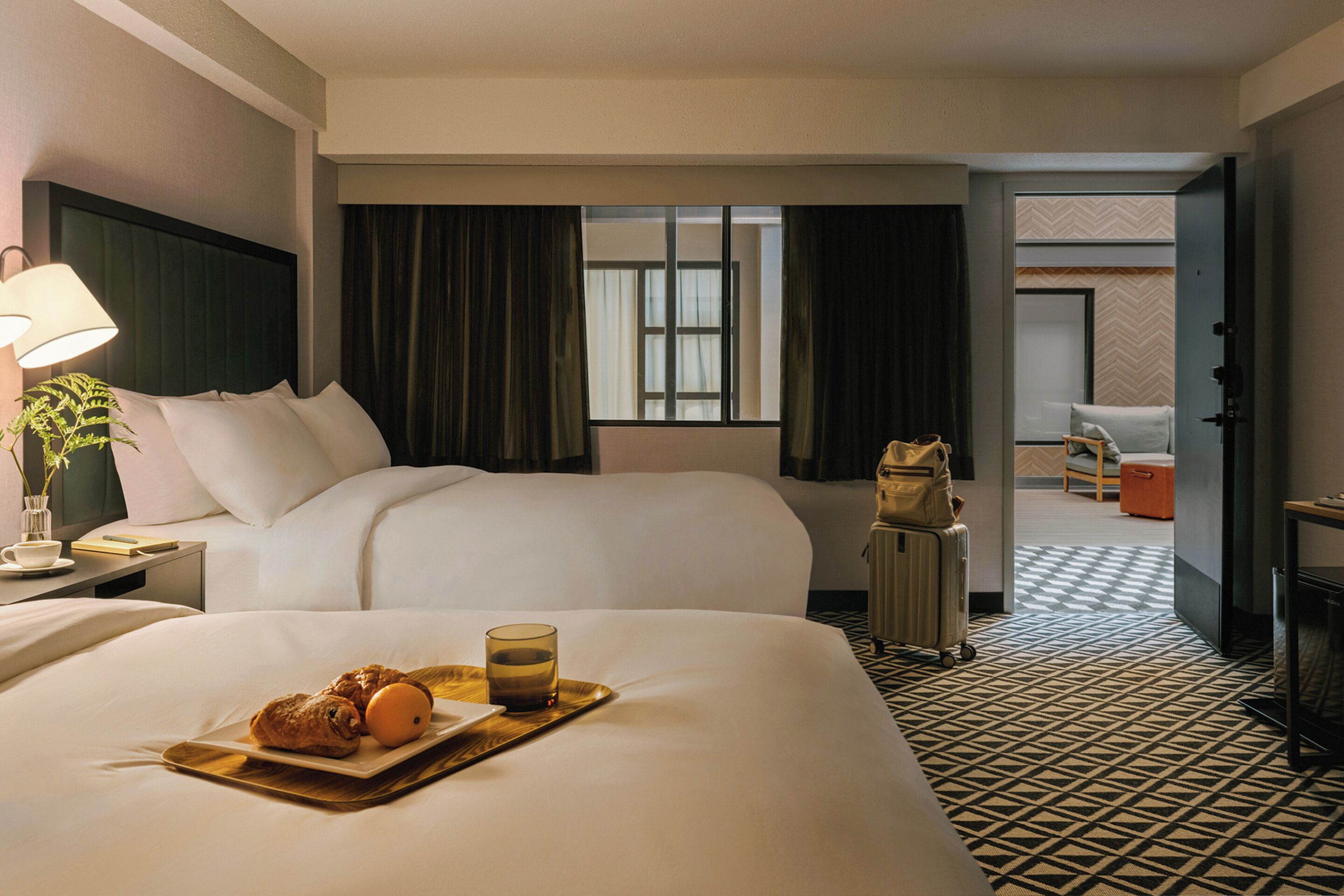 The Arcadian powered by Sonder | Double Queen Room w/ Corridor View