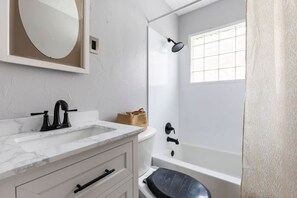 Hair dryer, towels