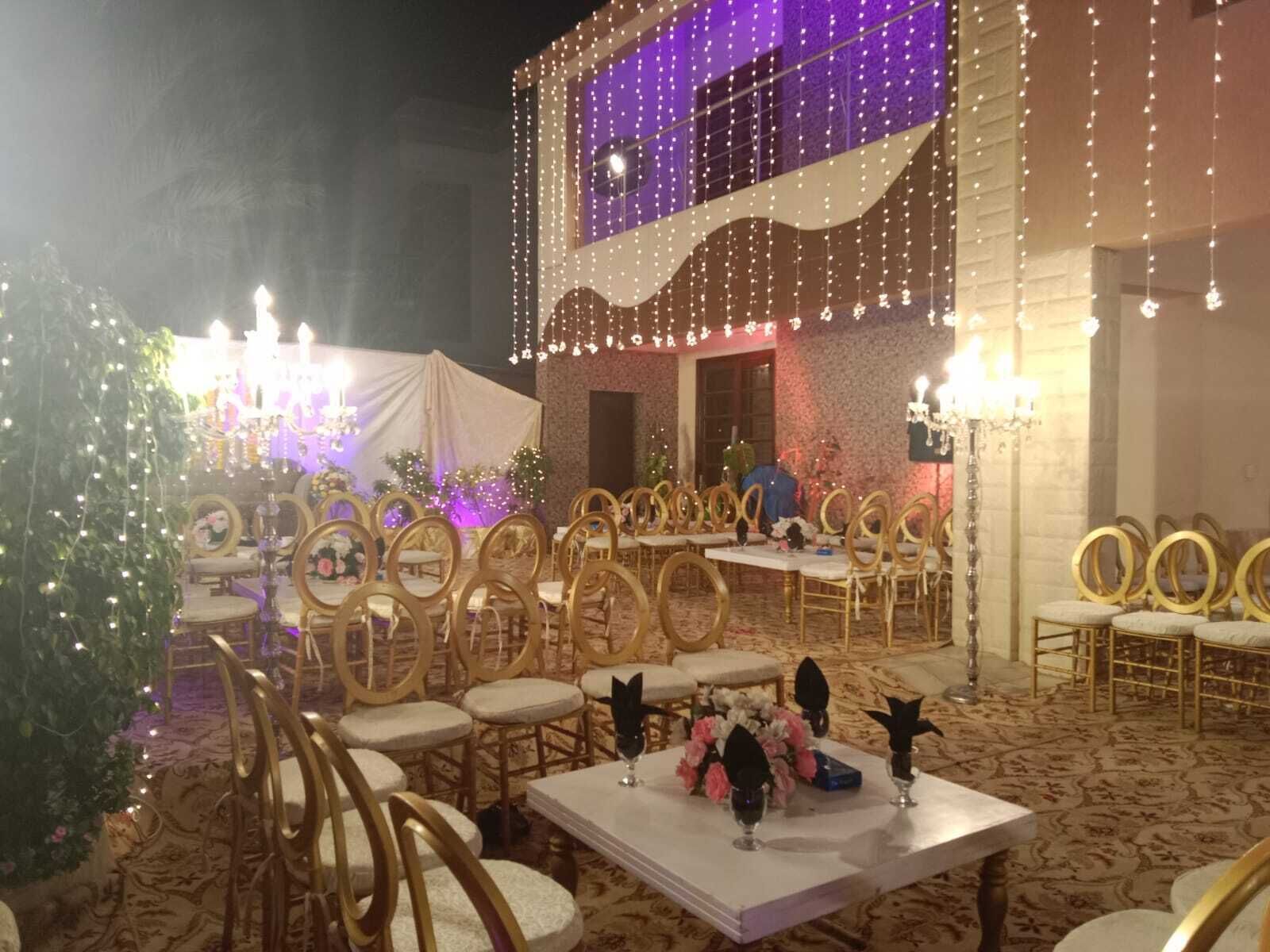 Espace banquet en plein air