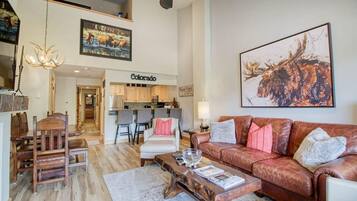 TV, fireplace, DVD player