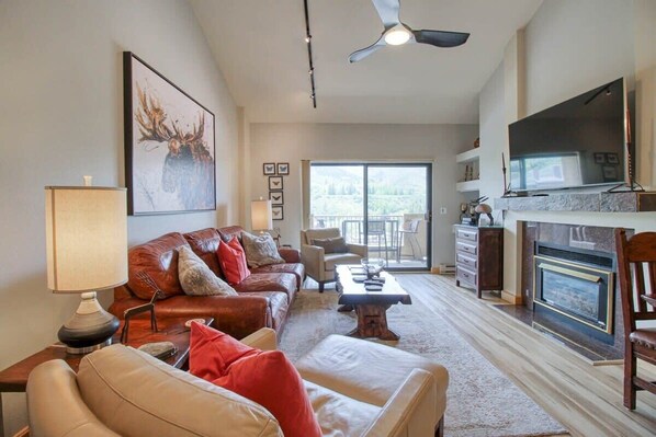 TV, fireplace, DVD player