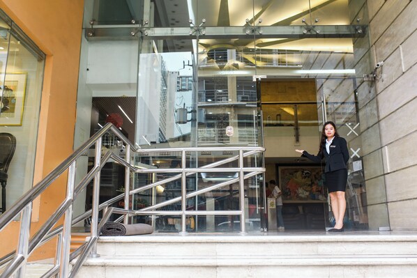 Interior entrance
