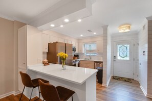 Fridge, microwave, oven, stovetop - Pet Friendly • Exceptional Pool • Walk to Pier Village, Ocean, & Restaurants (St Simons)