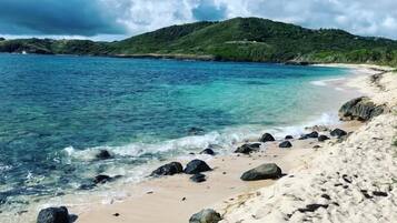 Pantai di sekitar dan pasir putih