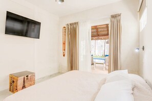 1 室のベッドルーム、アイロン / アイロン台、WiFi (無料)、ベッドシーツ