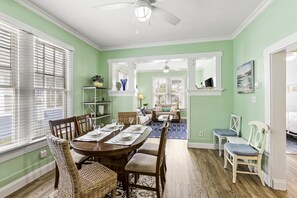 House, Multiple Beds, Patio, Beach View | Dining