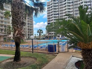 Terrace/patio - Saida Towers II #104 (South Padre Island)