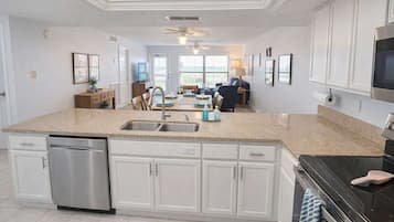 Condo, Multiple Beds, Balcony, Ocean View | Private kitchen