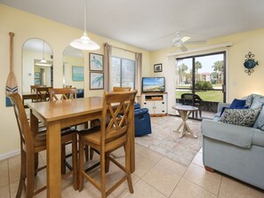 Condo, 1 King Bed with Sofa bed, Kitchen, Garden View (N17) | Dining - Ocean Village Club N17 (St. Augustine)
