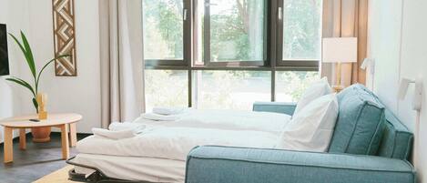 1 makuuhuone, silitysrauta/-lauta, Wi-Fi, vuodevaatteet