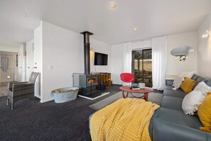 TV, fireplace, stereo