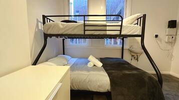 2 bedrooms, iron/ironing board, travel crib, WiFi