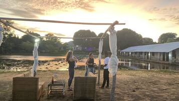 Lunch, dinner, brunch served; Italian cuisine, beach views