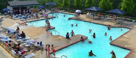 Indoor pool, outdoor pool