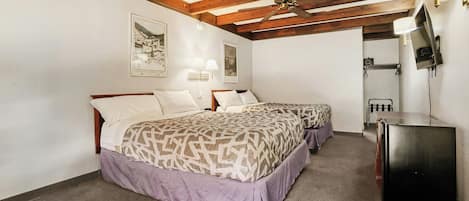 Room, 2 Queen Beds | Desk, iron/ironing board, free WiFi, bed sheets