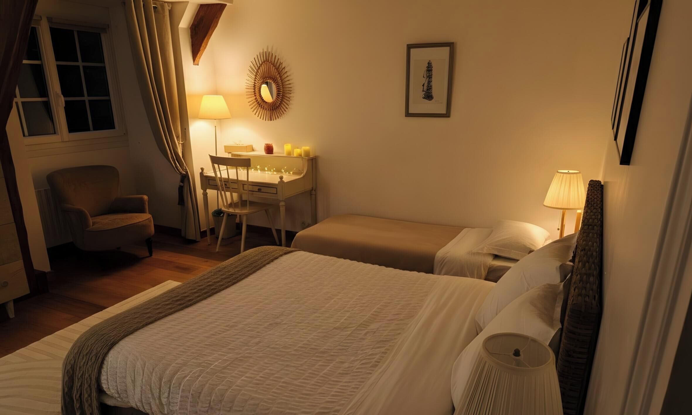 Philippe's Room | Premium bedding, individually decorated, individually furnished, desk