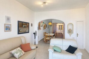 Family Apartment, 2 Bedrooms, Balcony (Seafront apartment in Gozo,) | Living area